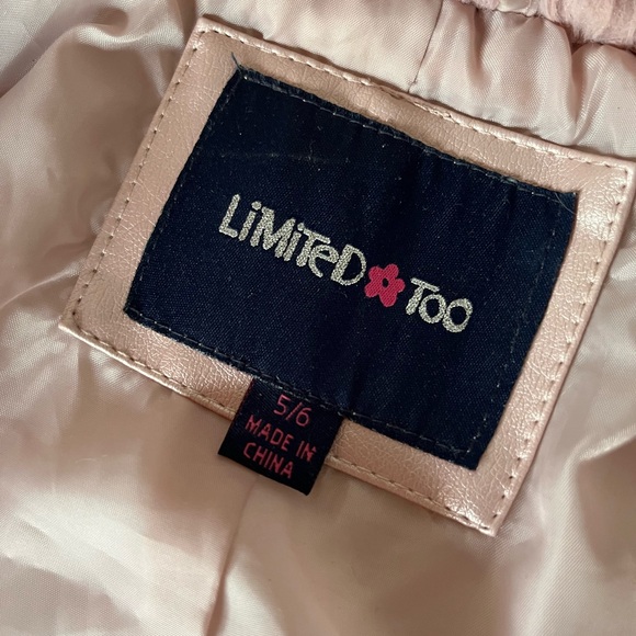 Limited Too Girls Pink Metallic Jacket - Picture 6 of 7